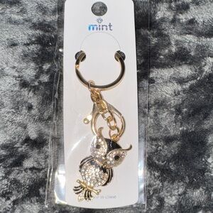Gold and Black Owl Keychain Bag Charm on sale $5
